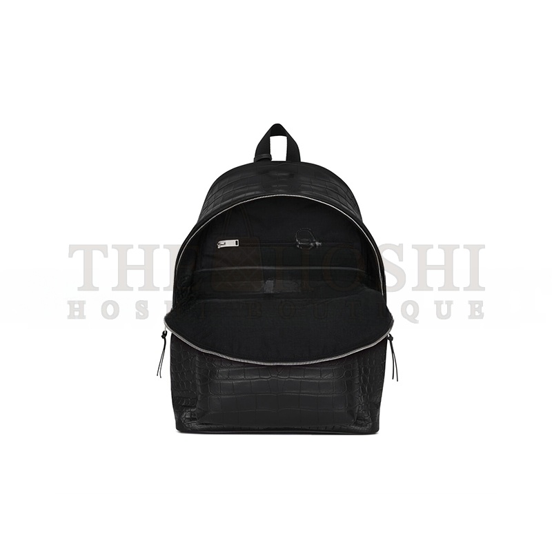 Y51 CITY BACKPACK IN CROCODILE-EMBOSSED LEATHER 534967DZE2F1000 (41*31*22cm) Master Quality